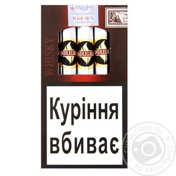 Сигары Candlelight Senorita Whisky - купить, цены на ULTRAMARKET - фото 1