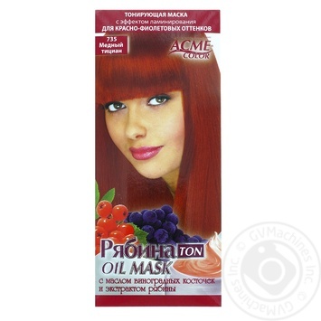 Acme-Color Rowan Copper Titian Toning Mask 30ml №735 - buy, prices for - photo 1