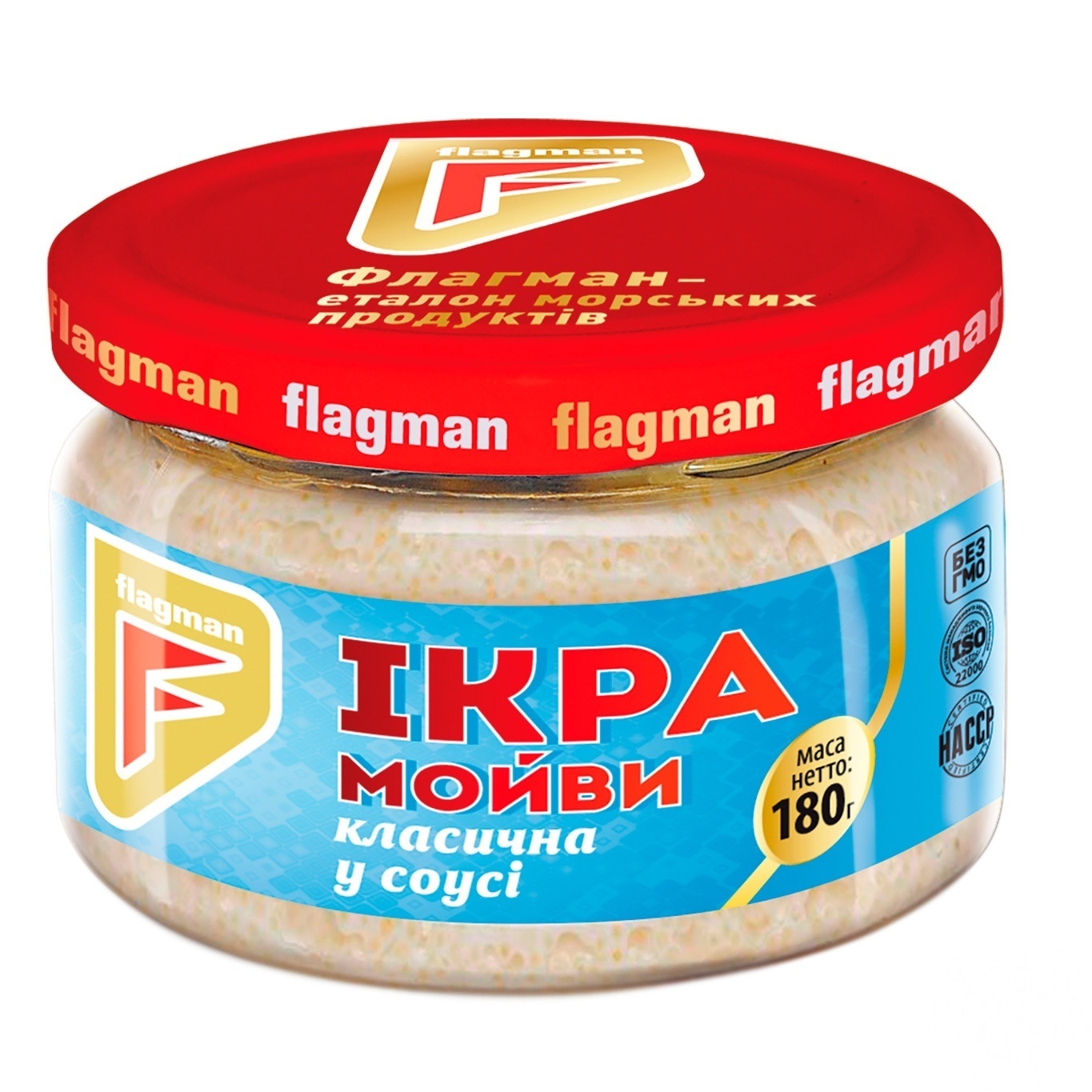 

Икра мойвы Flagman Классическая в соусе 180г