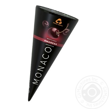 Three Bears Мonaco Amarena Ice-cream in sugar cone 100g - buy, prices for NOVUS - photo 1