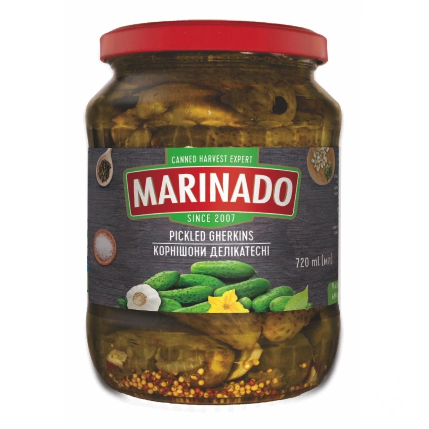 

Корнишоны Marinado деликатесные 720мл