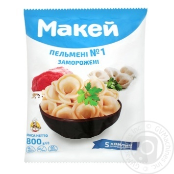 Makey №1 Meat Dumplings 800g - buy, prices for Chudo Market - photo 1