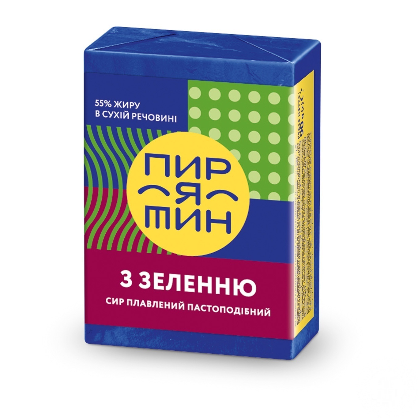 

Сыр Пирятин с зеленью плавленый 55% 90г