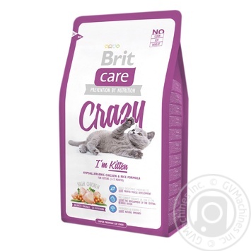 Корм сухий Brit Care Crazy гіпоалергенний для кошенят 2кг - купити, ціни на - фото 1