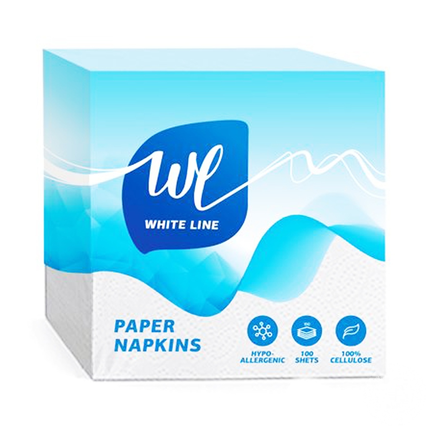 

Салфетки White Line однослойные 100шт