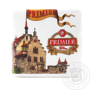 Primier Classic Napkins 23х23cm 100pcs - buy, prices for Supermarket "Kharkiv" - photo 1