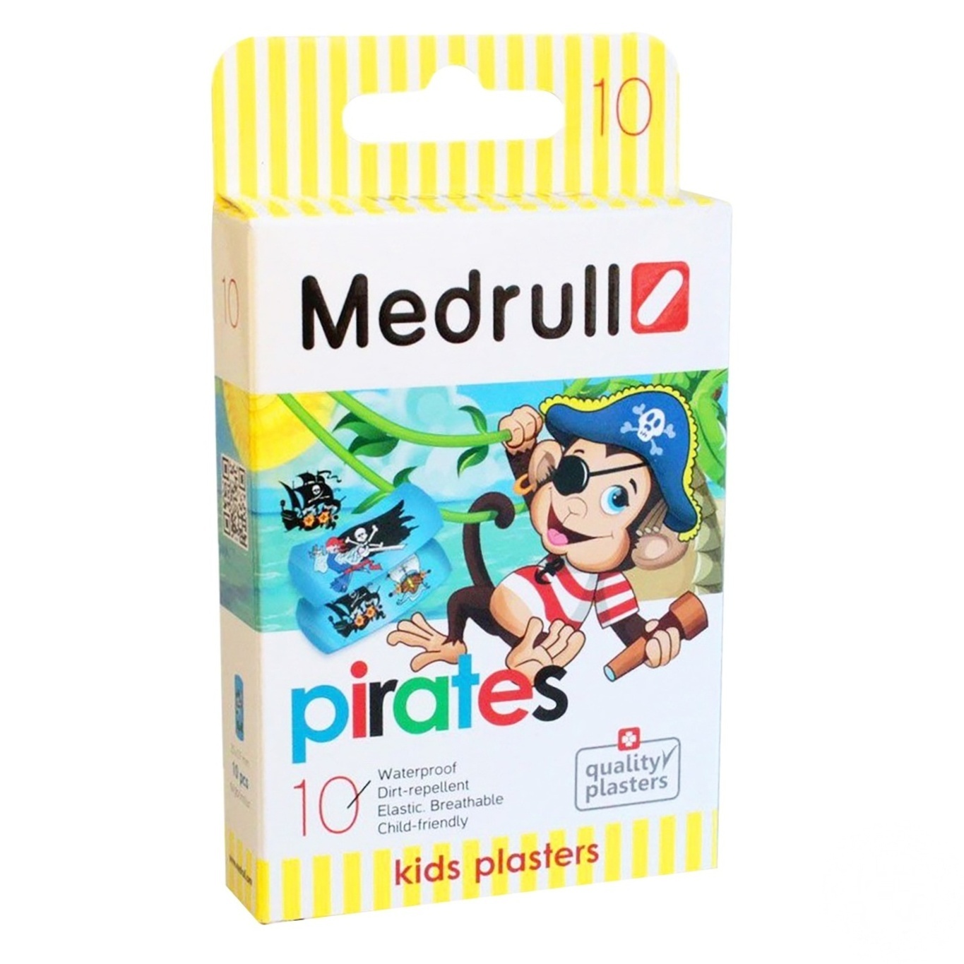 

Пластырь Medrull пирати медицинский полимерный 10шт