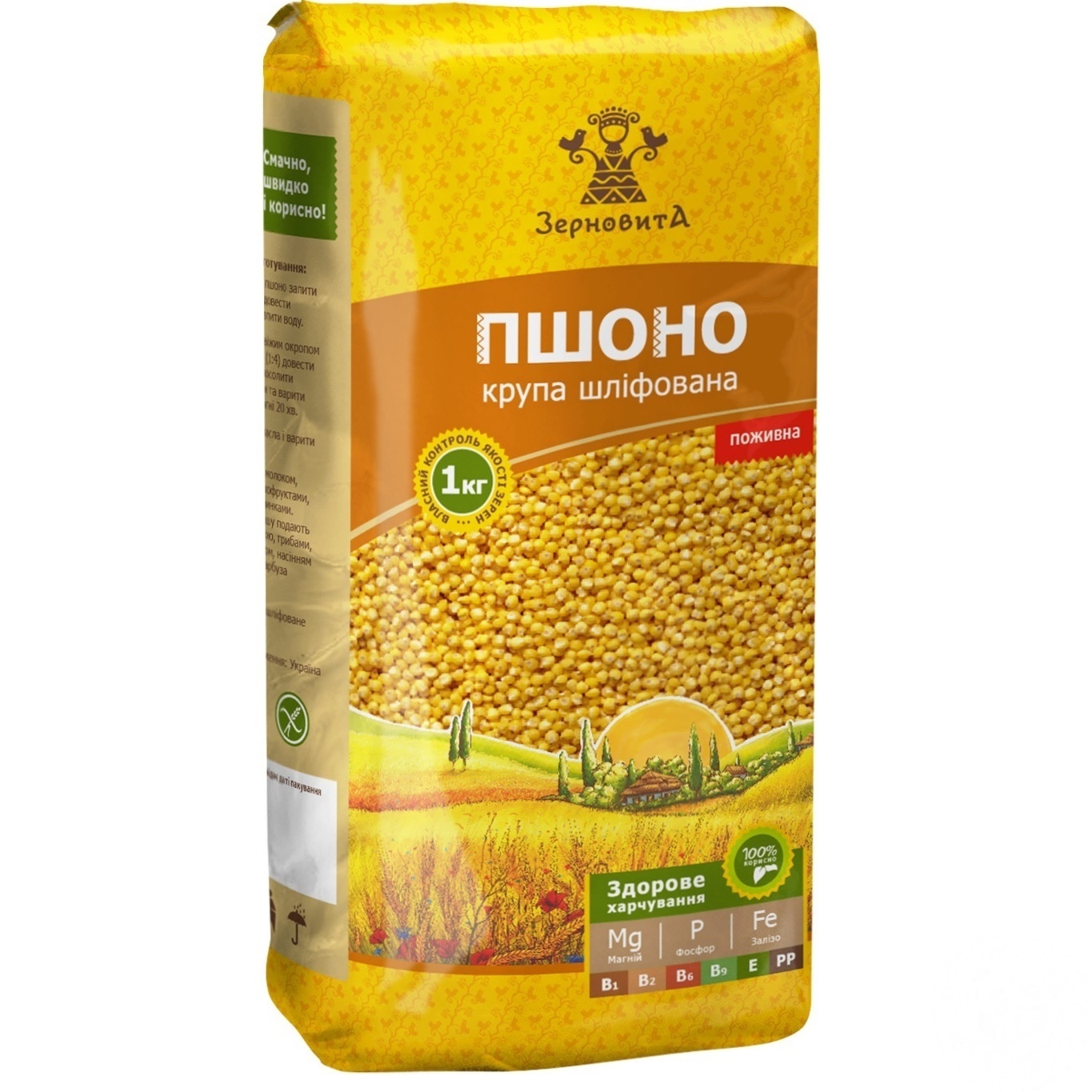 

Пшено Зерновита шлифованное 1кг