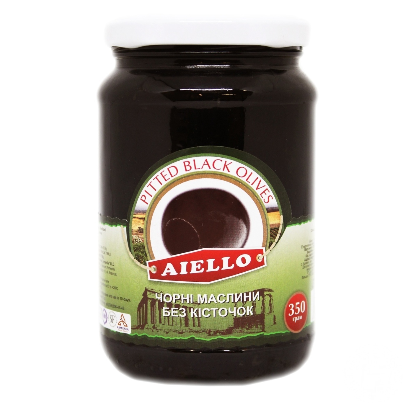 

Маслины Aiello черные без косточки 350г