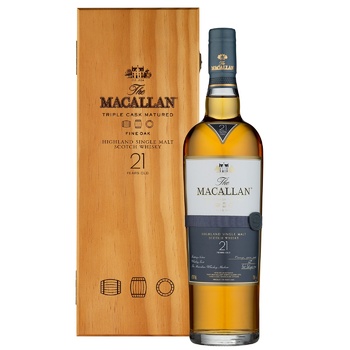 Whiskey Macallan 43% 21years 700ml glass bottle Scotland England - buy, prices for NOVUS - photo 1