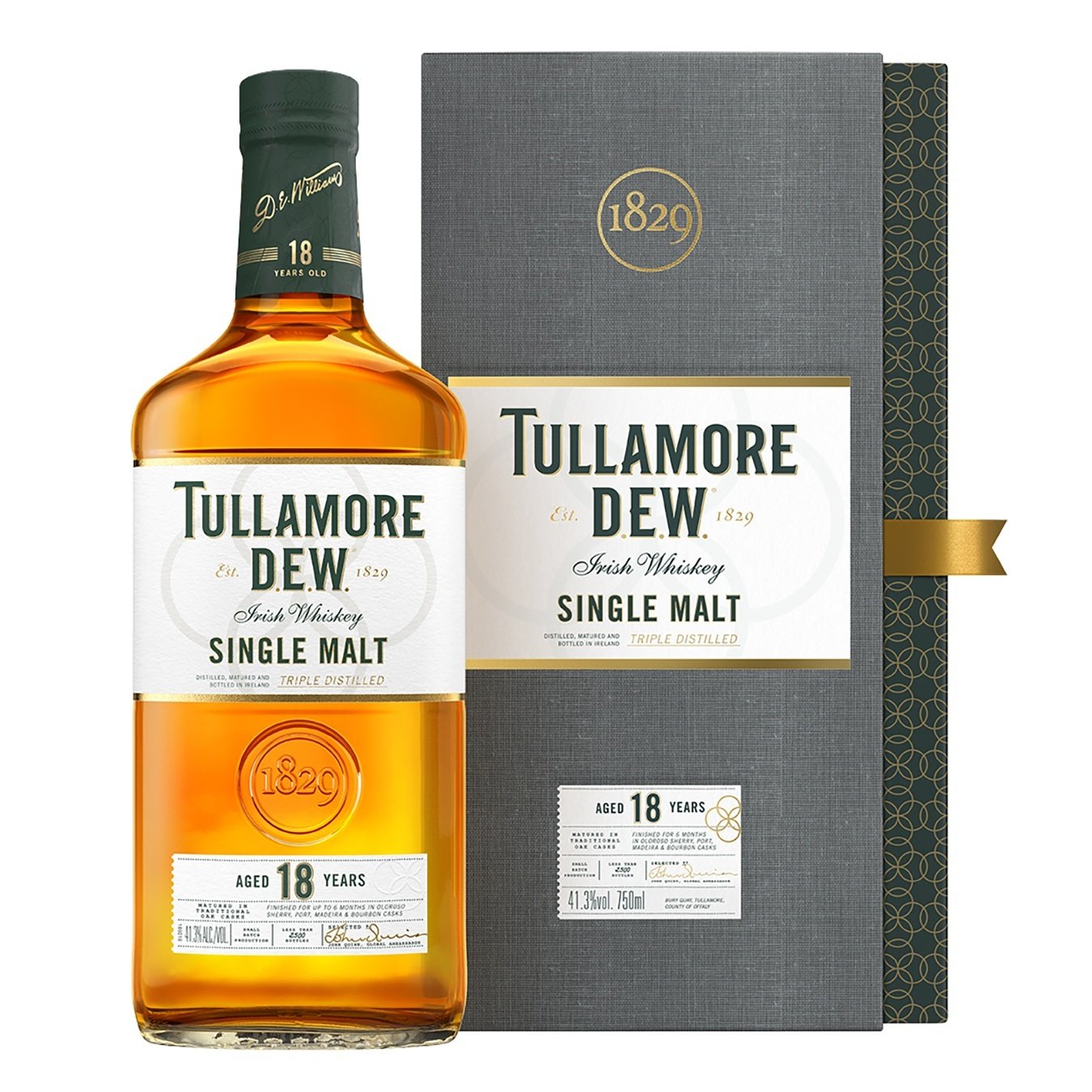 

Виски Tullamore Dew Single Malt 18 лет 41,3% 0,7л в коробке