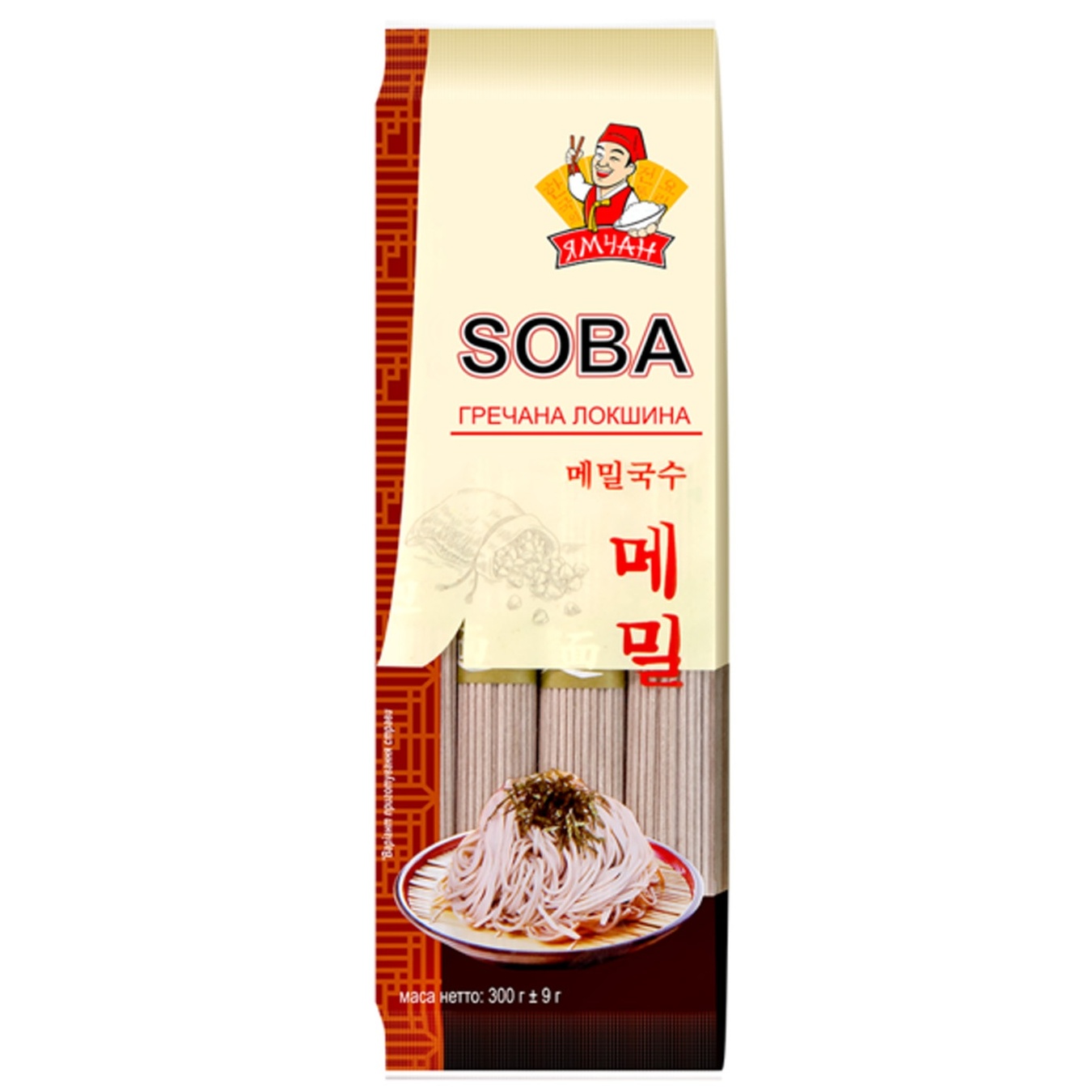 

Макаронные изделия Ямчан Soba лапша гречневая 300г