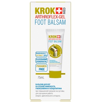 Krok Med Arthroflex-Gel Foot Balm with Chondroitin and Glucosamine 75ml - buy, prices for - photo 2