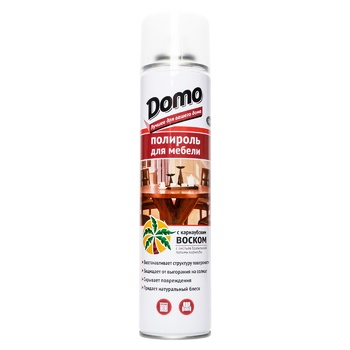 Domo Furniture Polish with Wax 320ml - buy, prices for Supermarket "Kharkiv" - photo 1