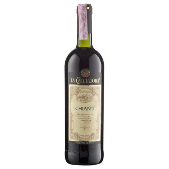 Вино La Cacciatora Chianti красное сухое 12% 0,75л - купить, цены на ULTRAMARKET - фото 1