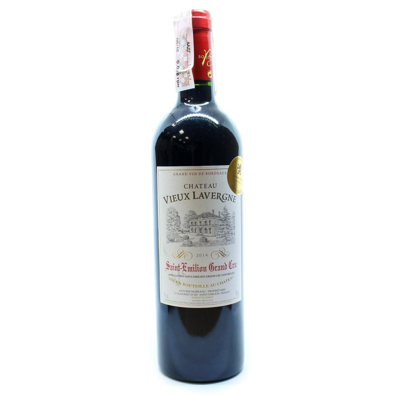 

Вино Chateau Vieux Lavergne Saint-Emilion Grand Cru красное полусухое 13% 0,75л