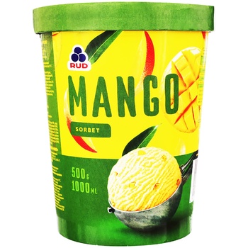 Rud Mango Sorbet Ice cream 500g - buy, prices for COSMOS - photo 1