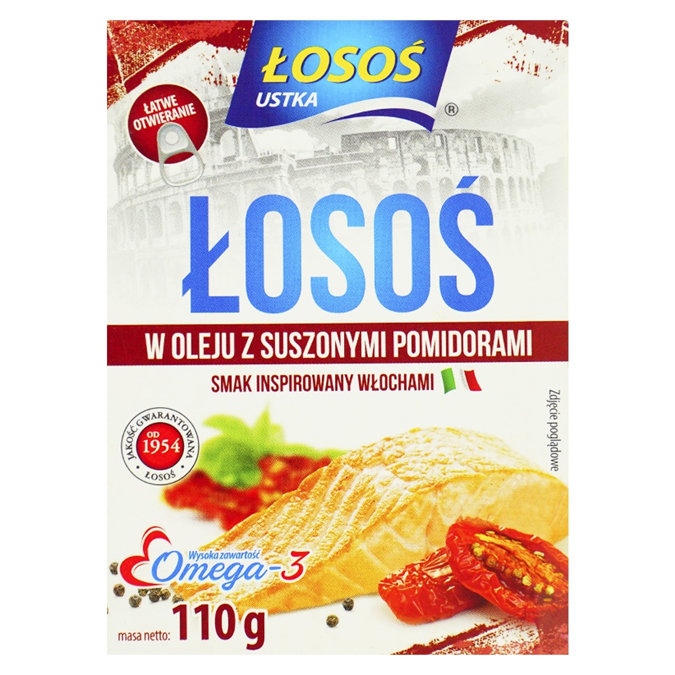 

Лосось Losos в масле с сушеными помидорами 110г