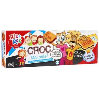 Auchan Rik & Rok Cookies-Sandwich with Chocolate 125g - buy, prices for Auchan - photo 1