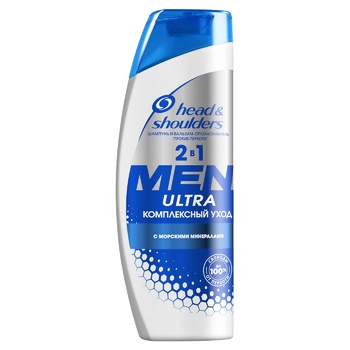 Head & Shoulders Shampoo Ultra Complex Care 2-in-1 for Men 400ml - buy, prices for COSMOS - photo 1