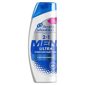 Head & Shoulders Shampoo Ultra Complex Care 2-in-1 for Men 600ml - buy, prices for MegaMarket - photo 1