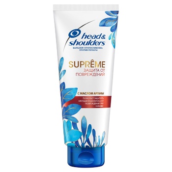 Бальзам-ополіскувач проти лупи Head & Shoulders Supreme Захист від пошкоджень з маслом аргана 275мл - купити, ціни на ULTRAMARKET - фото 1