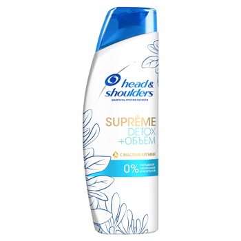 Head & Shoulders Supreme Detox + Volume Shampoo Against Dandruff 300ml - buy, prices for MegaMarket - photo 1