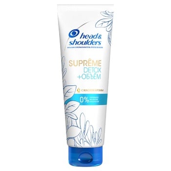 Бальзам-ополаскиватель против перхоти Head & Shoulders Supreme Detox + Объем 285мл - купить, цены на МегаМаркет - фото 1