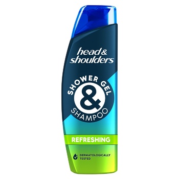 Head & Shoulders Fresh Charge Shower Gel and Shampoo Against Dandruff 270ml - buy, prices for METRO - photo 1