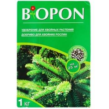 Удобрение Biopon для хвойных растений 1кг - купить, цены на Auchan - фото 1