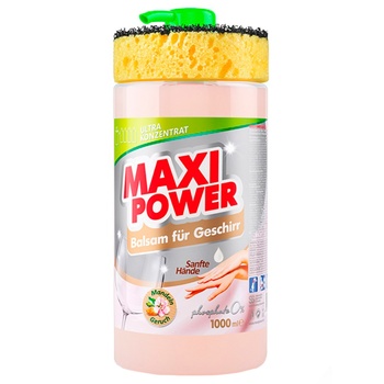 Бальзам Maxi Power Миндаль для мытья посуды 1л