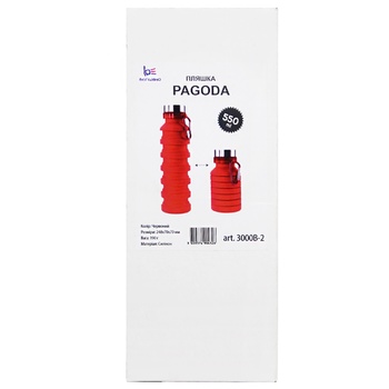 Bergamo Silicone Bottle 550ml red - buy, prices for MegaMarket - photo 1