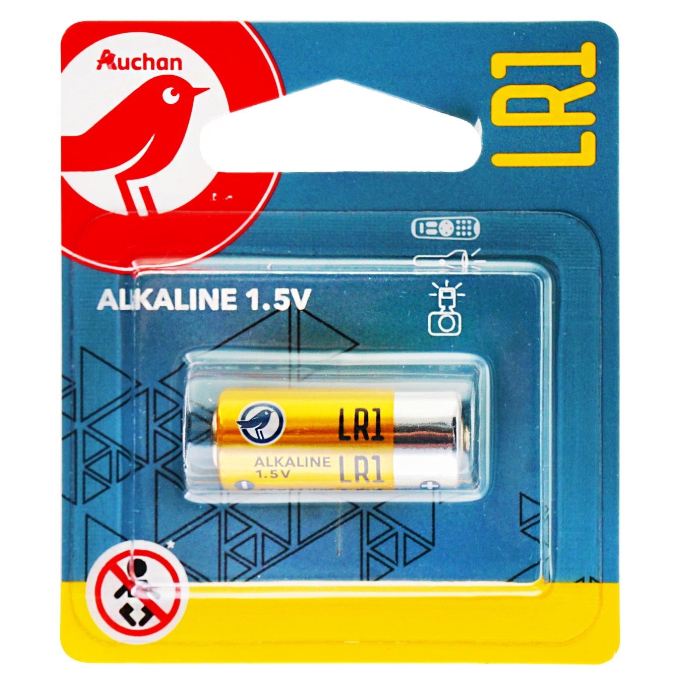 

Батарейки Auchan алкалиновые LR1 1.5V 1шт