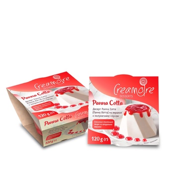 Creamoire Panna Cotta Cream Strawberry Sauce Dessert - buy, prices for METRO - photo 1