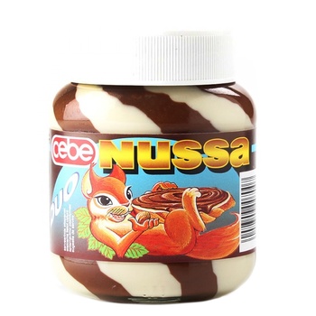 Крем Cebe Nussa Duo шоколадний з горіхами 400г - купити, ціни на Auchan - фото 1