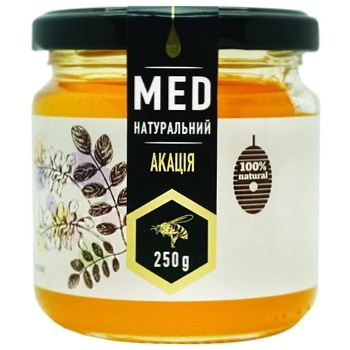 Мед акациевый натуральный 250г - купить, цены на Auchan - фото 1