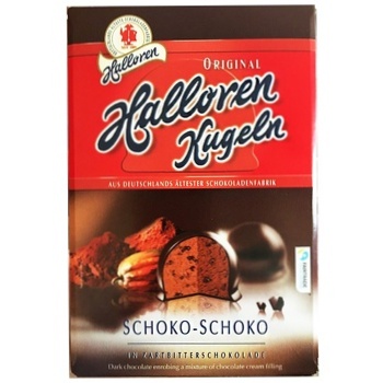 Цукерки Halloren Kugeln шоколадні кульки 125г - купити, ціни на - фото 1