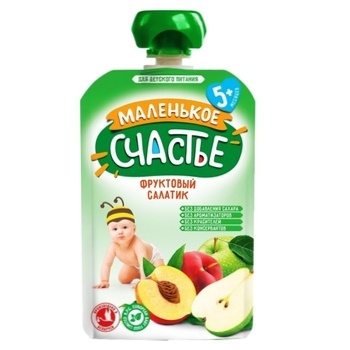 Malenke shchastya Puree Fruit salad for children from 5 months 90g