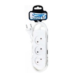 Electraline White Extension Cable 3 Sockets 3m