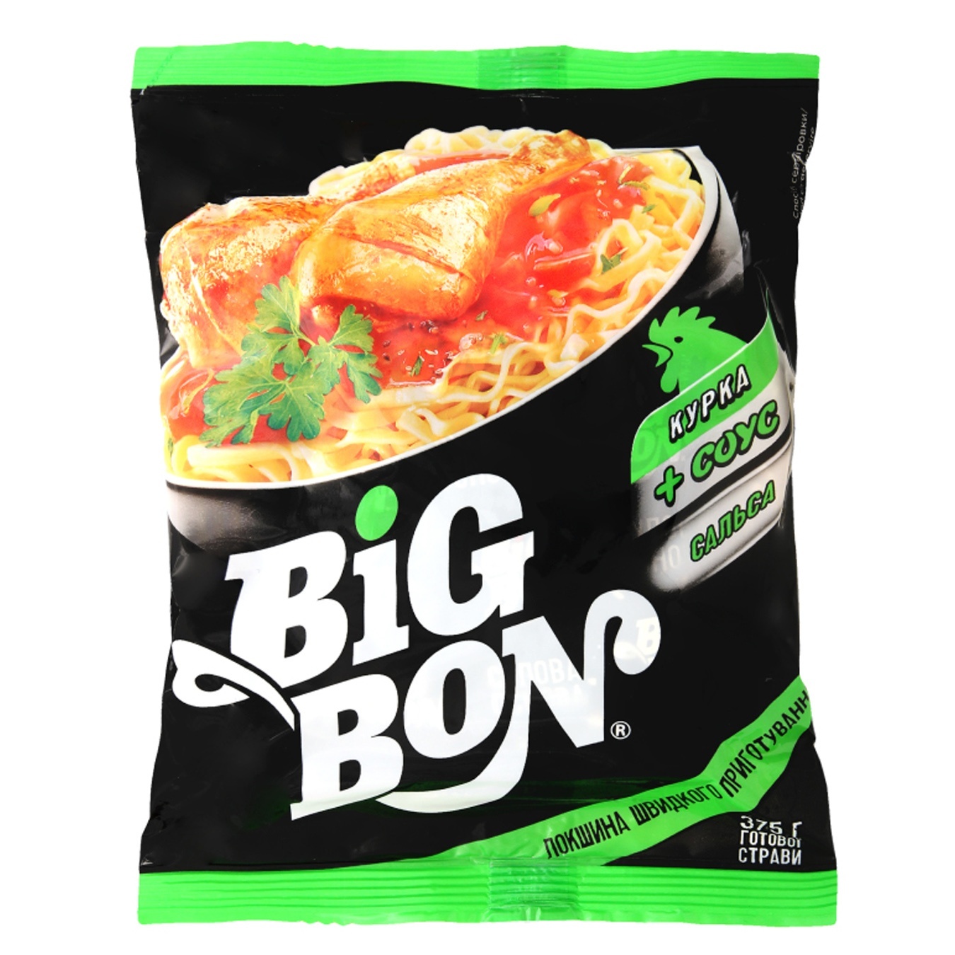 

Лапша Big Bon быстрого приготовления курица с соусом сальса 75г