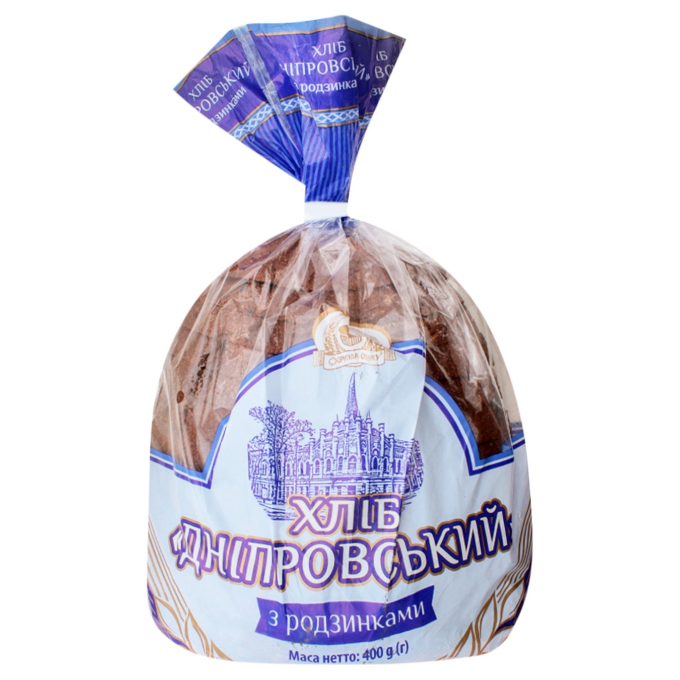 

Хлеб Формула Вкуса Днепровский с изюмом 400г