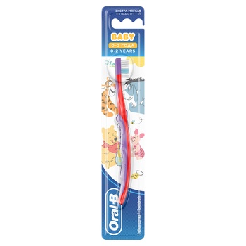 Oral-B Baby  Winnie the Pooh For Children 0-2 Years Old Manual Toothbrush - buy, prices for Auchan - photo 1