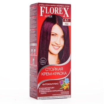 Florex Hair Cream Paint Wild Plum Color - buy, prices for Auchan - photo 1