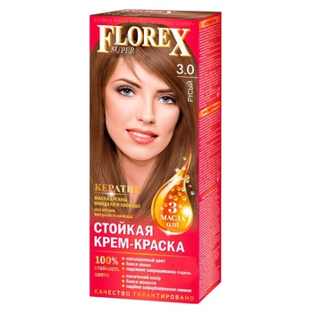 Florex Hair Cream Paint Light Brown - buy, prices for Auchan - photo 1