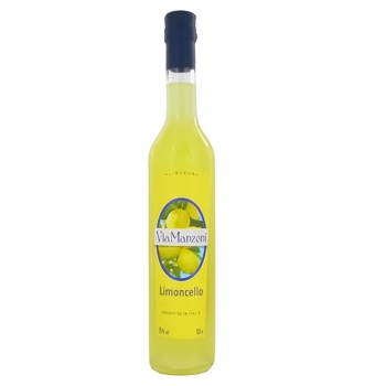 Лікер Via Manzoni Limoncello 25% 0.5л - купити, ціни на Auchan - фото 1