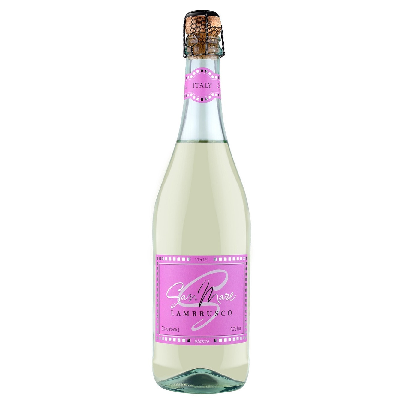 

Вино San Mare Lambrusco dell`Emilia Bianco белое полусладкое 8% 0,75л