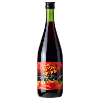 Вино Don Simon Sangria червоне солодке 7% 1л - купити, ціни на ЕКО Маркет - фото 1