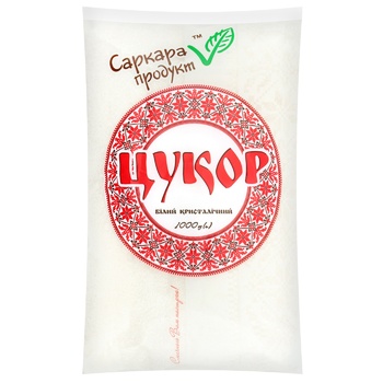 Цукор Саркара Продукт білий кристалічний 1кг