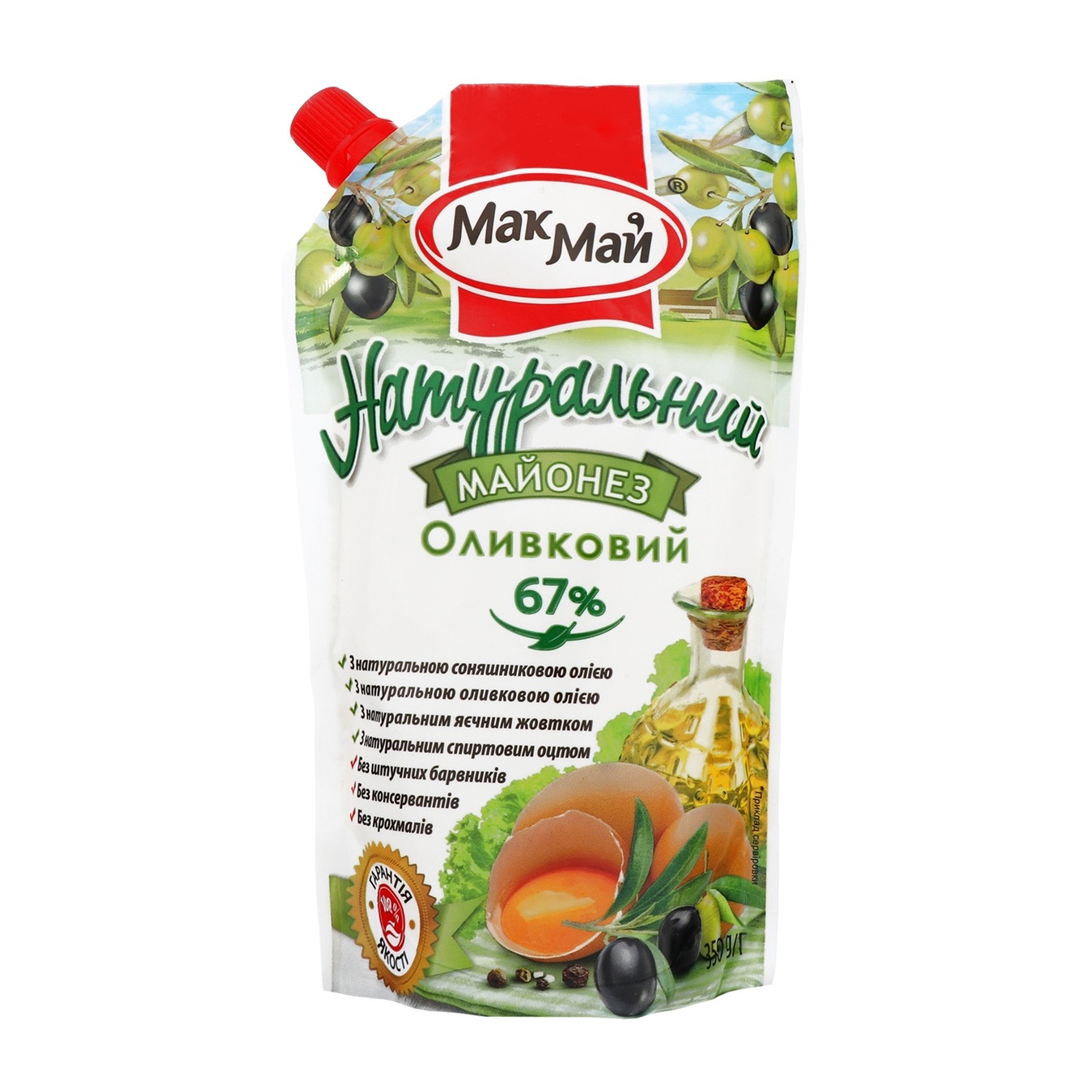 

Майонез Мак Май Провансаль Оливковый натуральный 67% 350г
