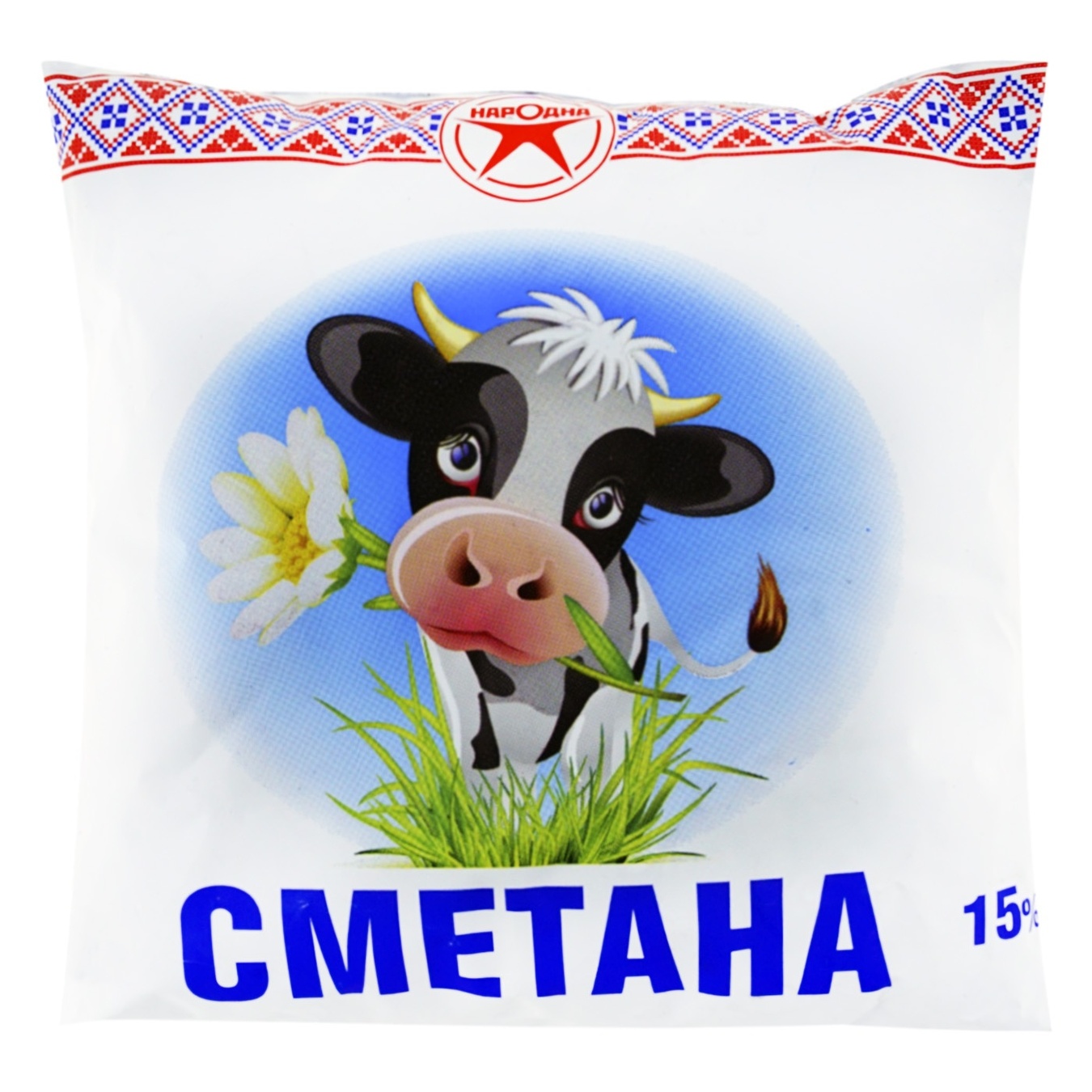 

Сметана Народная ПЭТ 15% 380г
